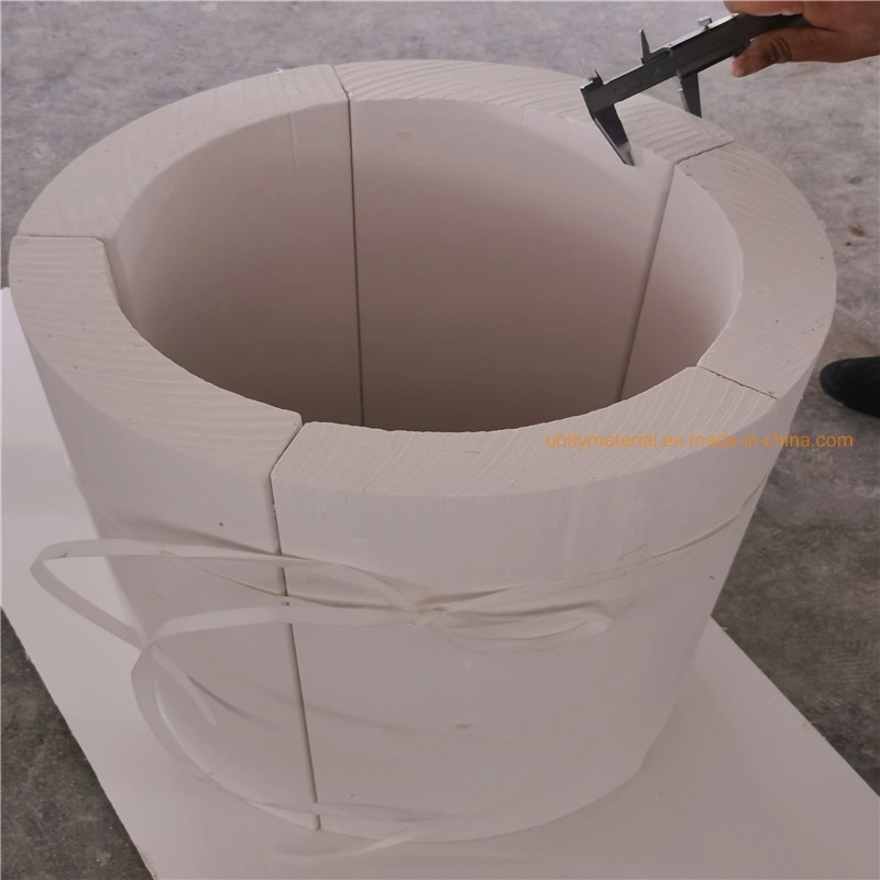 650 1050 850 C Fireproof High Strength Fire Rated Waterproof 25 50mm Thick Calcium Silicate Pipe Sections with Density 130kg/M3 to 850kg/M3