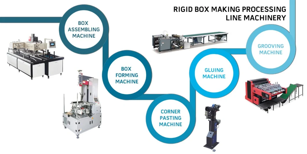 Semi Automatic Rigid Box Making Machine Paper Box Forming Machine