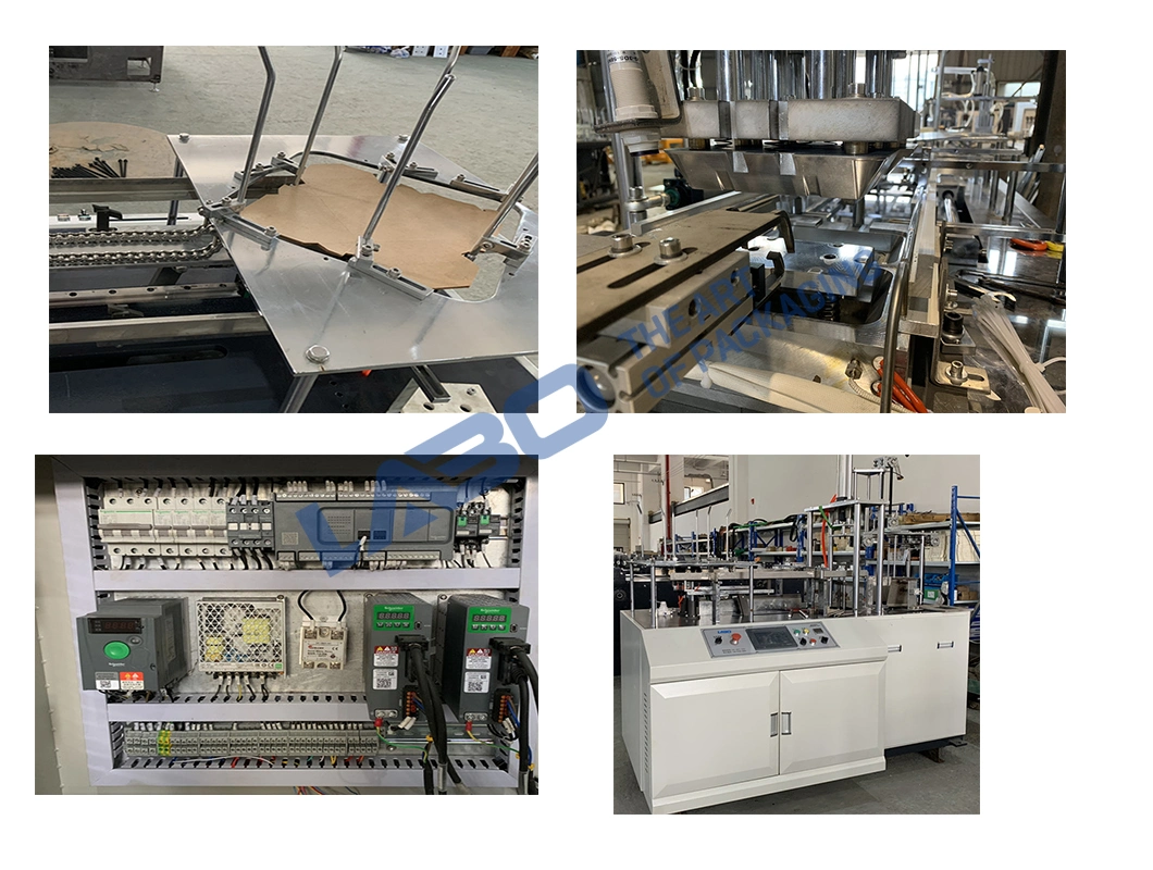 Automatic Disposable PE Coated Kraft Paper Food Meal Carton Lunch Box Product Making Forming Machine