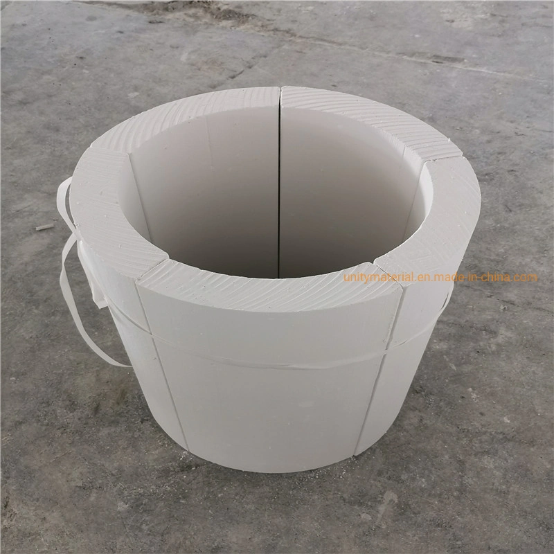 650 1050 850 C Fireproof High Strength Fire Rated Waterproof 25 50mm Thick Calcium Silicate Pipe Sections with Density 130kg/M3 to 850kg/M3