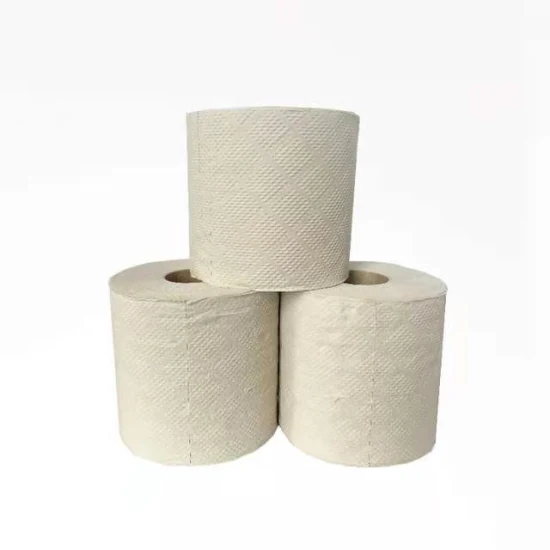 OEM-Bambus-Toilettenpapier, 100 % Bambuszellstoff, kein irritierendes, zersetzbares 2/3/4-lagiges Großhandelspapier
