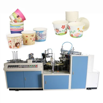 Automatische Papiersalat-Obstschüssel-Formmaschine. Lebensmittelschüssel-Herstellungsmaschine