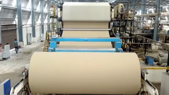 Großrollen-Kraftpapierherstellungsmaschine, Altpapier-Recycling-Produktionslinie