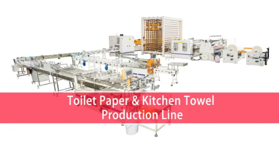Automatische Herstellungsmaschine für Rollen-Toilettenpapierprodukte